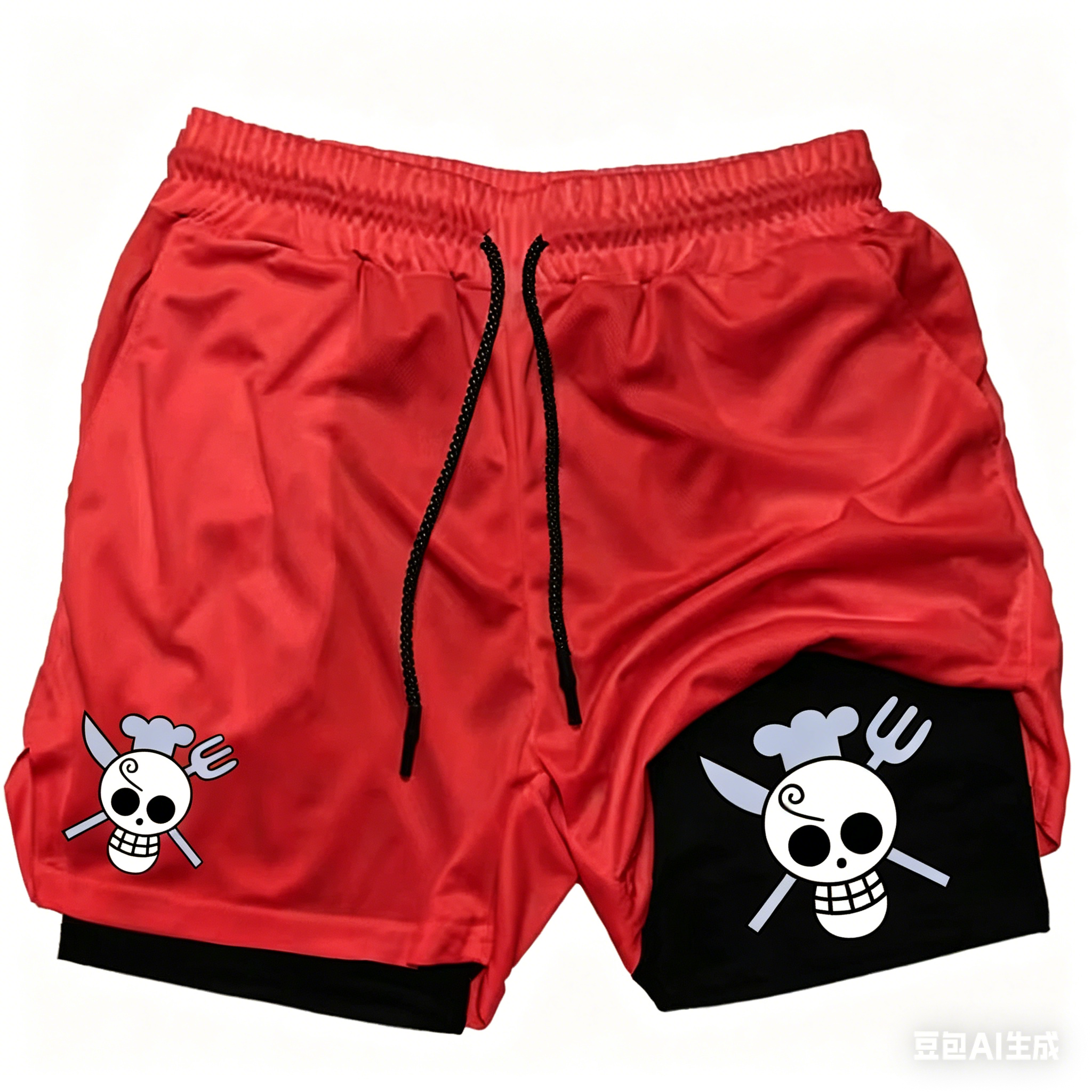 Quick Anime Cosplay - One Piece Anime Men'S Compression Shorts