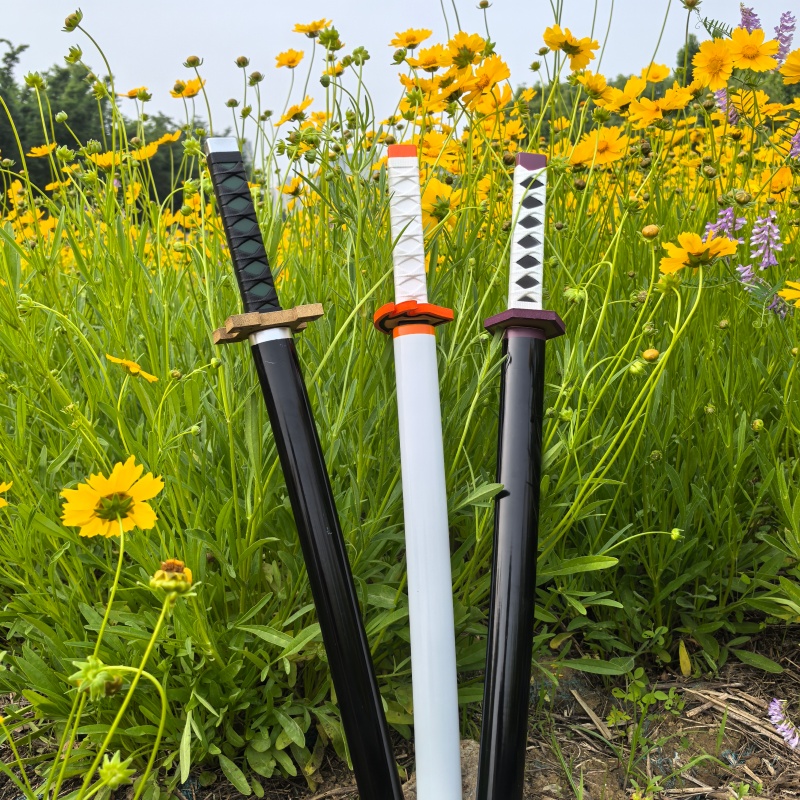 Anime Cosplay Real - 72cm Demon Slayer Swords Real Full