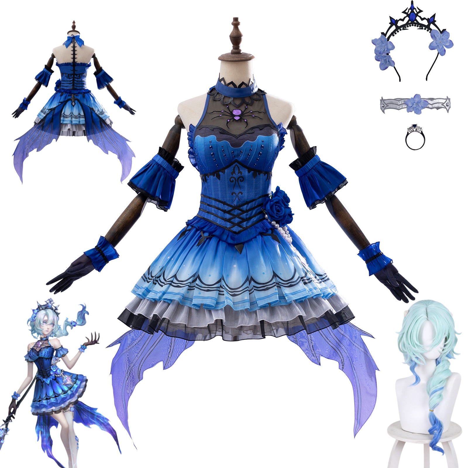 Anime Cosplay Party - Anime Game Identity V Naiad Cosplay