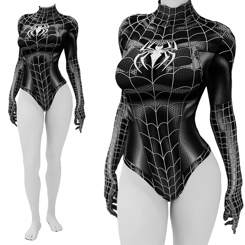 ▶❤MJ Spider Woman Cosplay Cost - Anime Cosplay Bikini reseña y precio