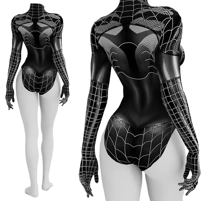 ▶❤MJ Spider Woman Cosplay Cost - Anime Cosplay Bikini reseña y precio