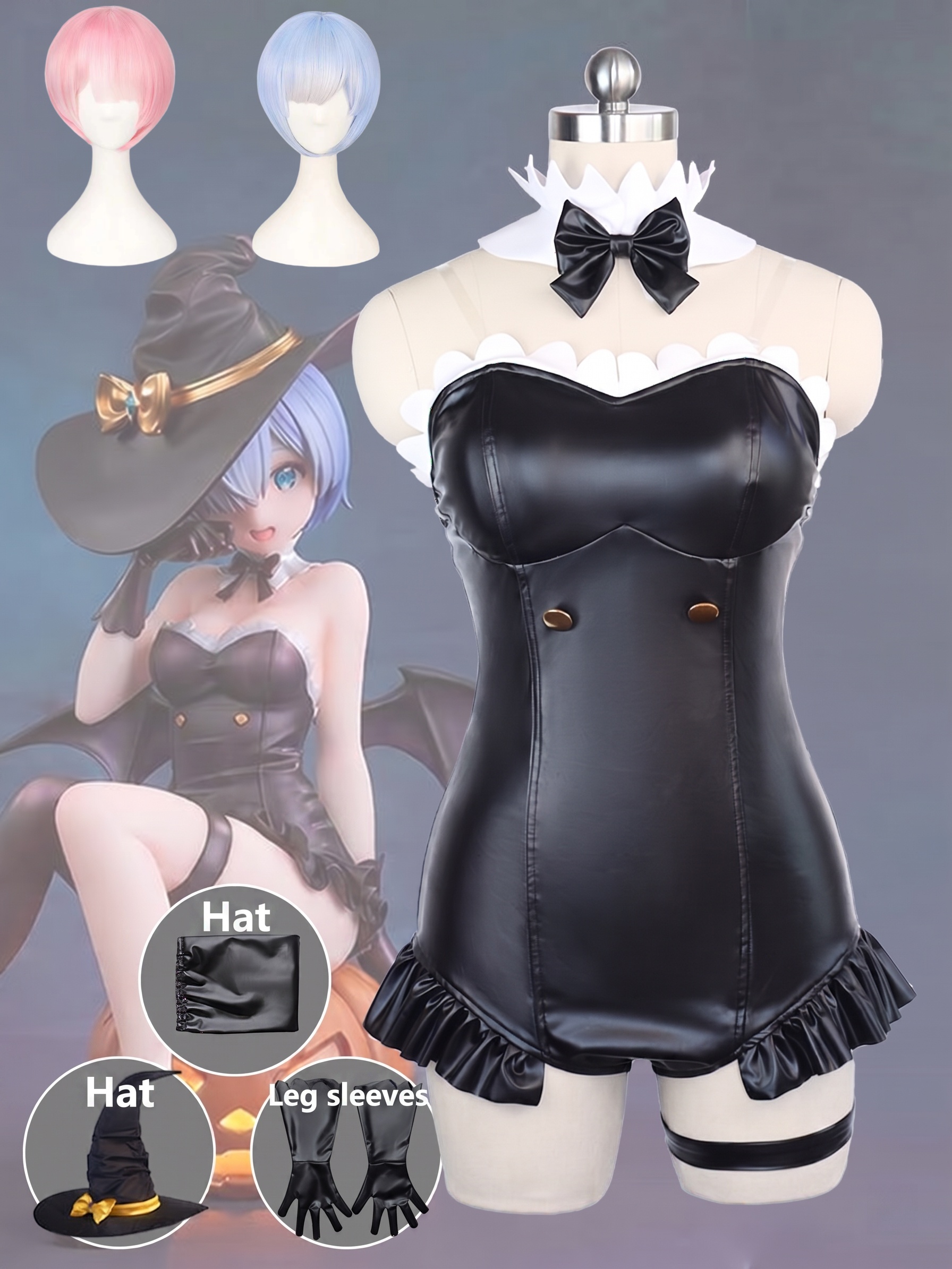 Re:Zero Rem Cosplay Costume Ma - Anime Cosplay Rem reseña y precio