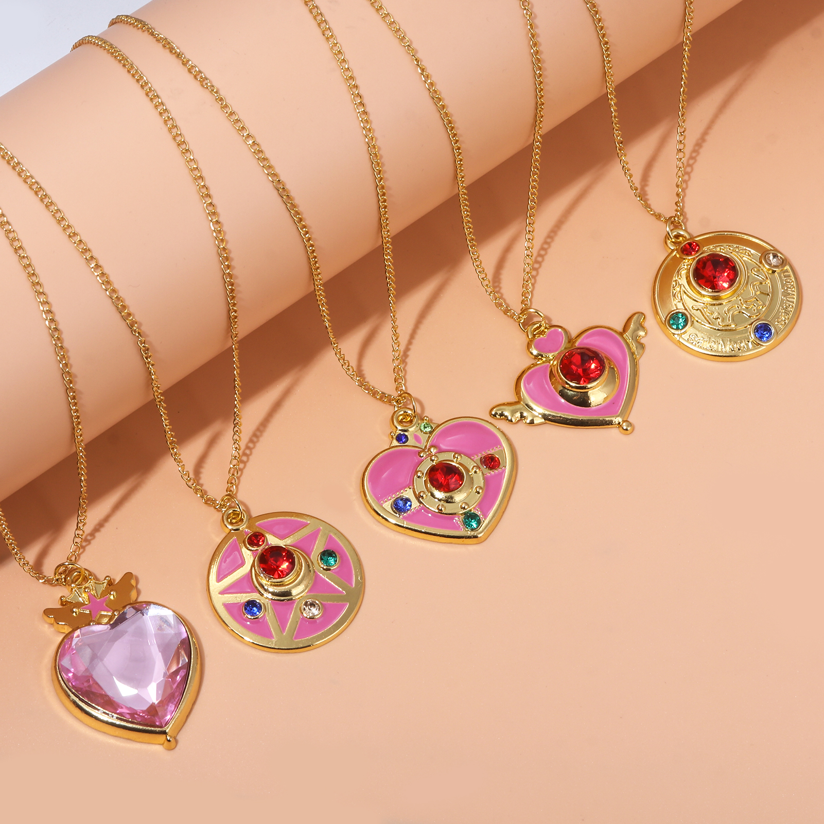 Anime Cute Pink Girl Necklace  - Anime About Cosplay Girl reseña y precio