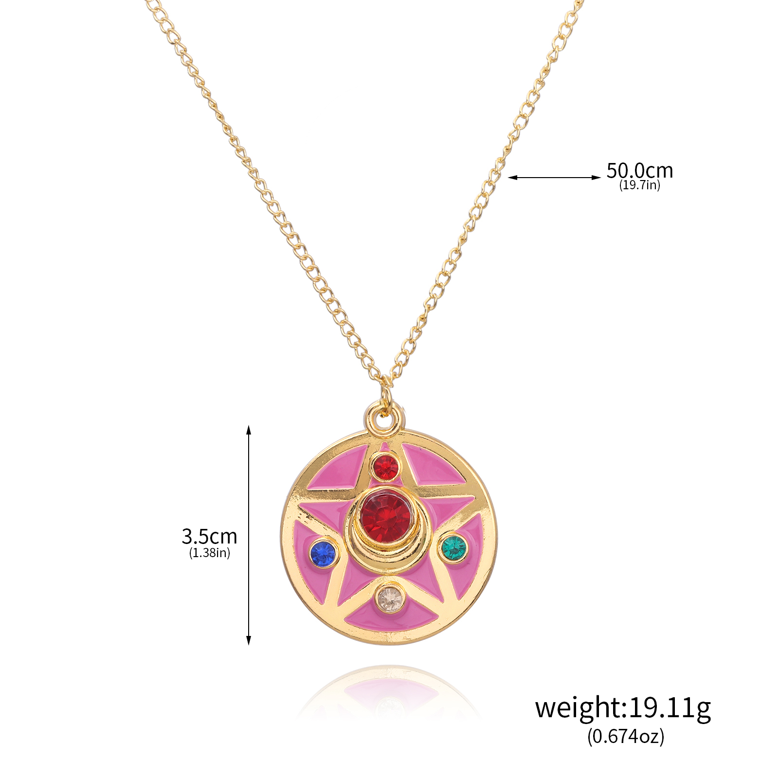 Anime Cute Pink Girl Necklace  - Anime About Cosplay Girl reseña y precio
