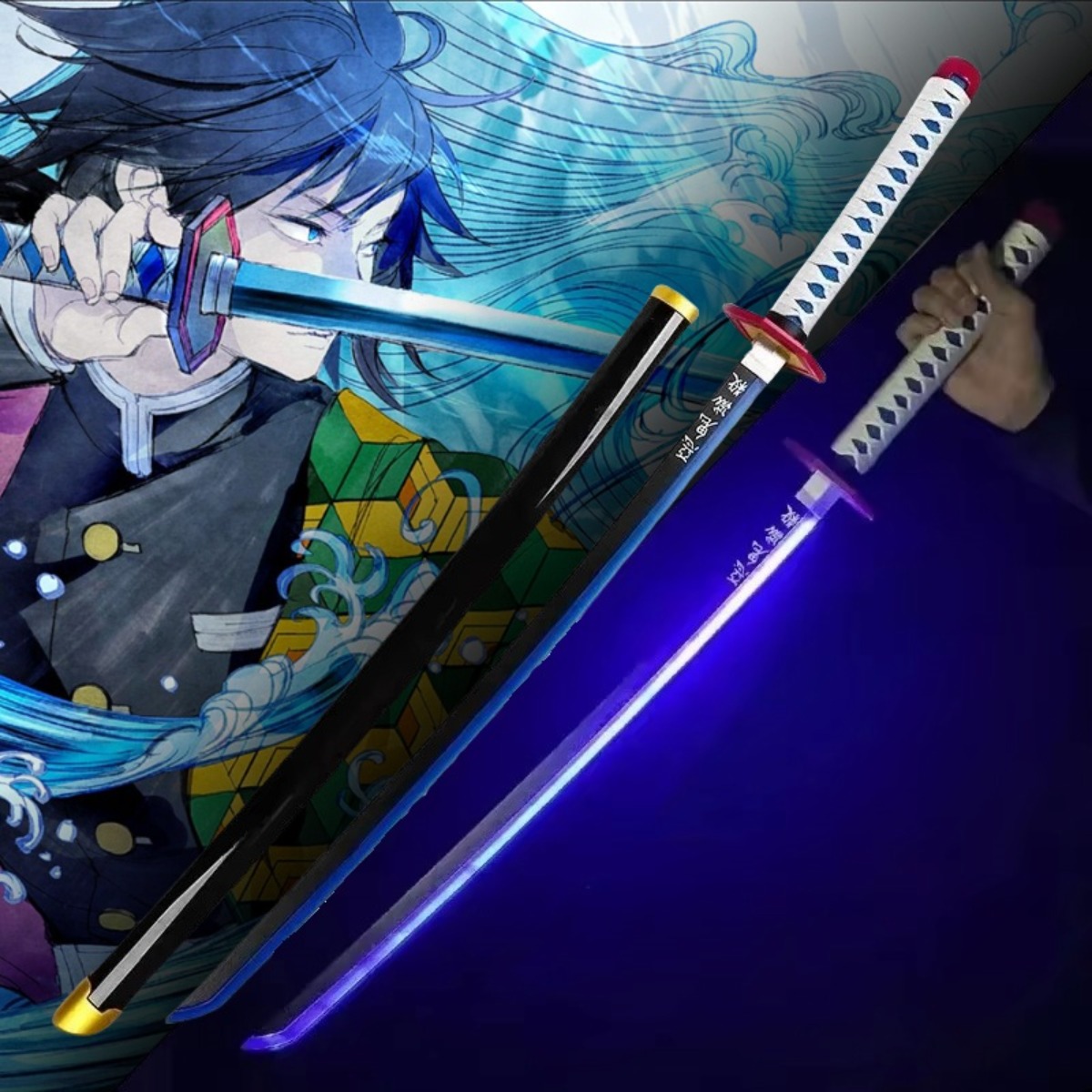 LED Light Demon Slayer Katana  - Anime Cosplay Real reseña y precio