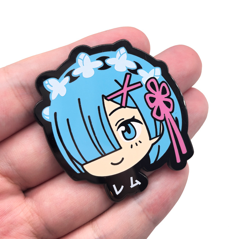 Ram Rem Metal Badges Anime Re: - Anime Cosplay Rem reseña y precio