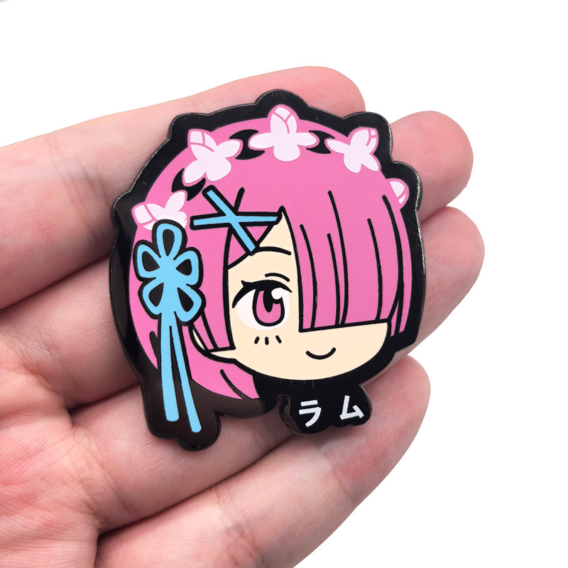 Ram Rem Metal Badges Anime Re: - Anime Cosplay Rem reseña y precio