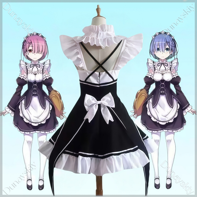 RE0 Rem Ram BJD Fits 100-170cm - Anime Cosplay Rem reseña y precio
