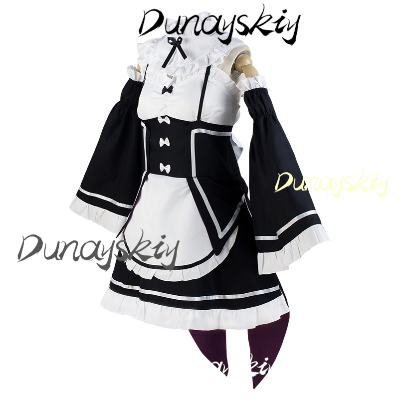 Rem Ram Cosplay Costume Anime  - Anime Cosplay Rem reseña y precio