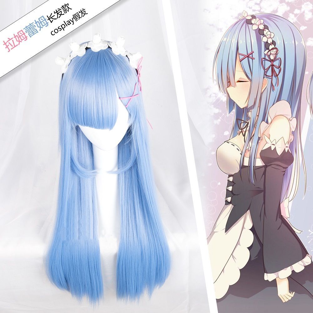 Re Zero Ram & Rem Cosplay Wig  - Anime Cosplay Rem reseña y precio