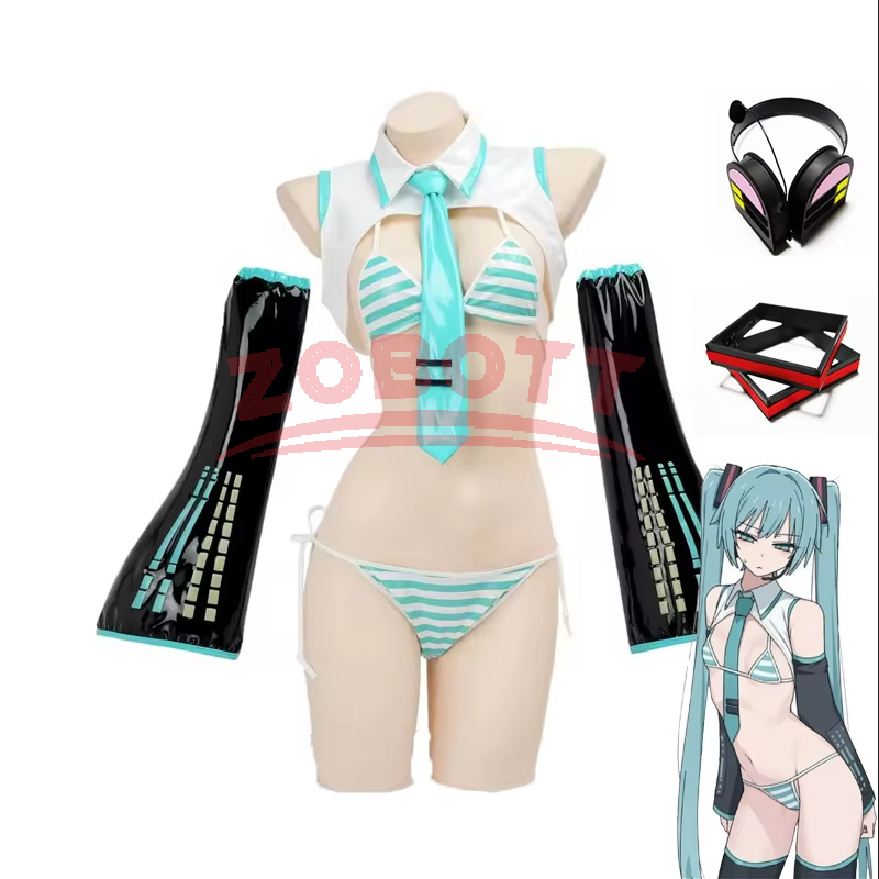 Anime Game Miku Cosplay Miku F - Anime Cosplay Bikini reseña y precio