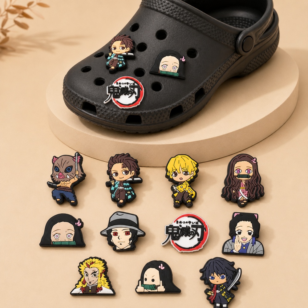 Anime Clog Button Pins Demon S - Cosplay Anime Tsunade reseña y precio