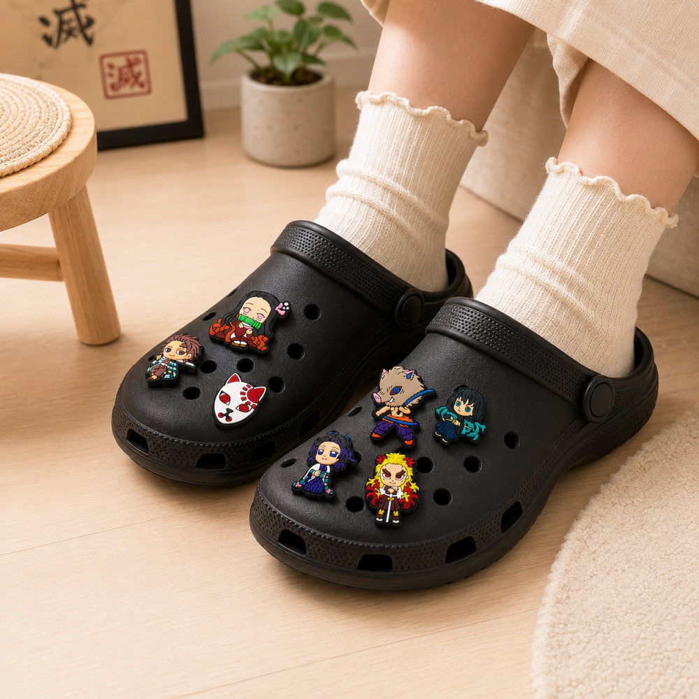 Anime Clog Button Pins Demon S - Cosplay Anime Tsunade reseña y precio