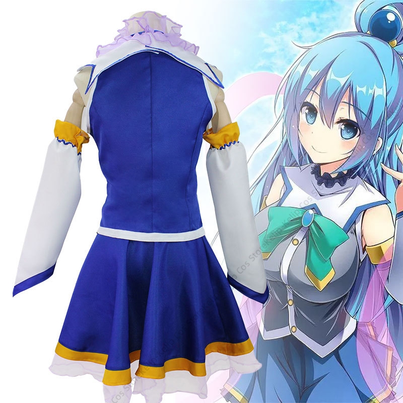 Konosuba Aqua Cosplay Costume  - Cosplay Anime Expo reseña y precio