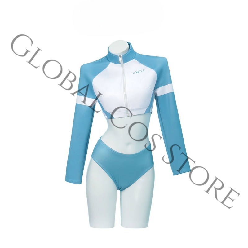 Sorai Saki Blue Swimsui Cospla - Anime Cosplay Bikini reseña y precio