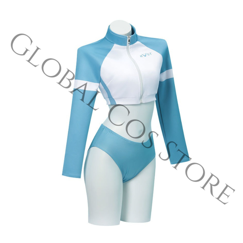 Sorai Saki Blue Swimsui Cospla - Anime Cosplay Bikini reseña y precio