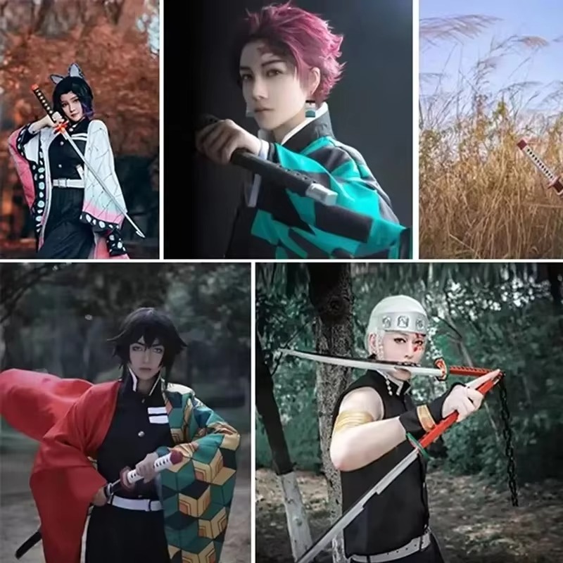 41in/104cm Demon Slayer Katana - Anime Cosplay Real reseña y precio