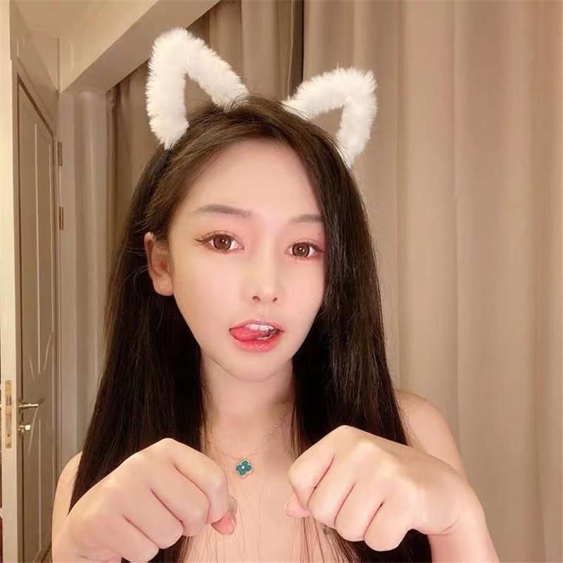 Cute Furry Kitten Ears Hairban - Anime Cosplay Korean Girl reseña y precio