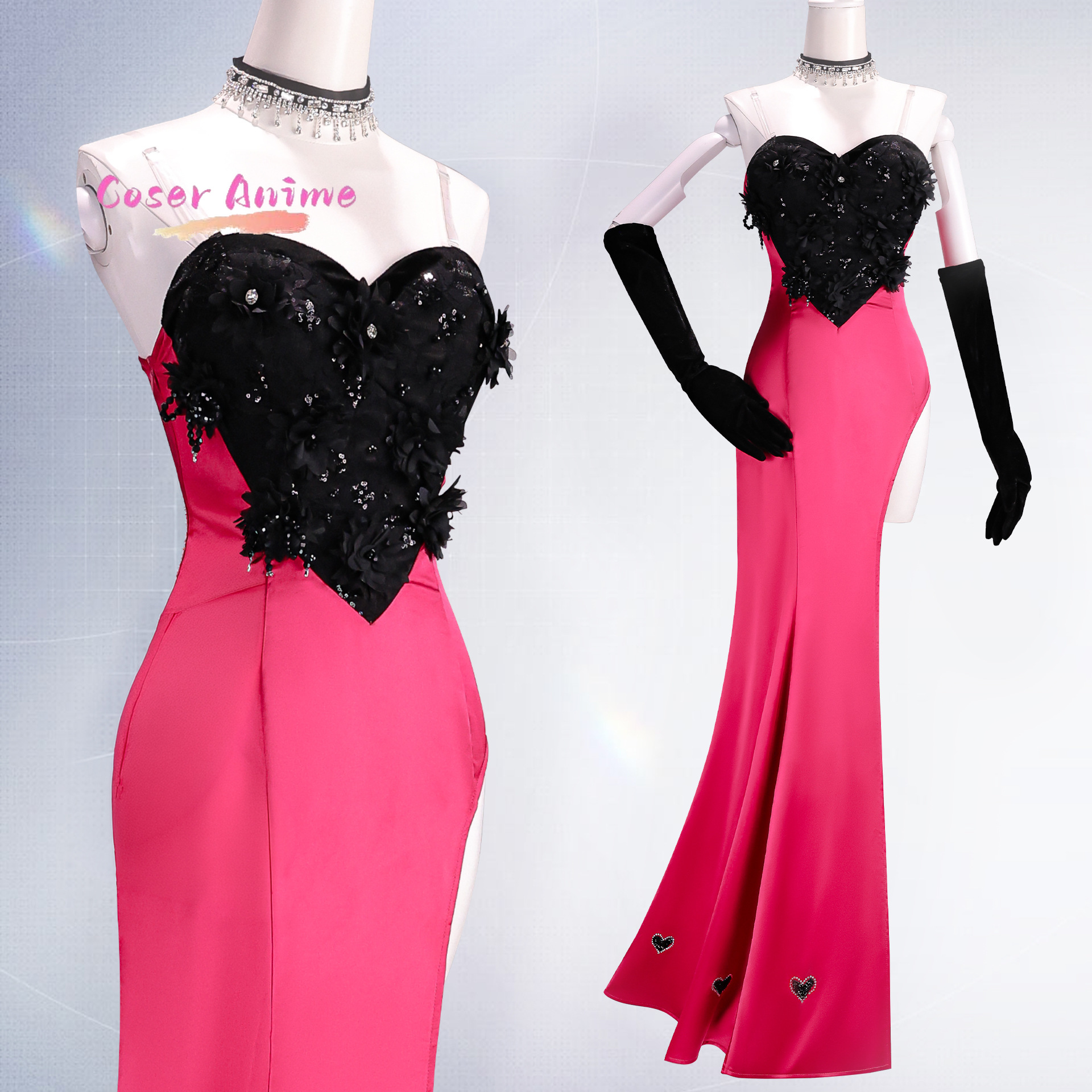 Angel Dust Cosplay Costume Uni - Anime Cosplay Clothes reseña y precio