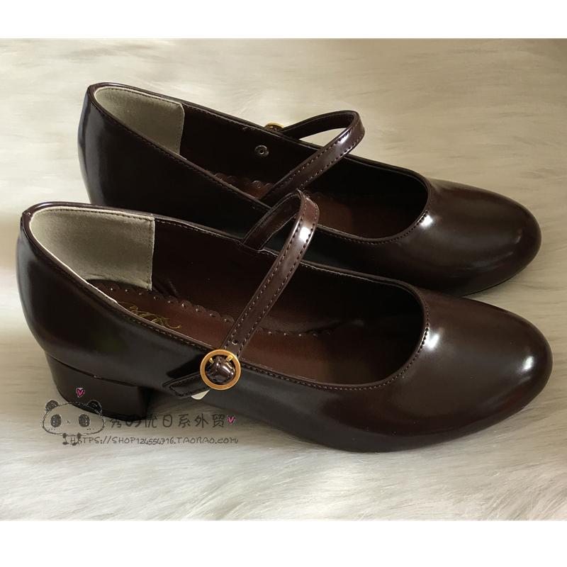 Low Heel Round Head PU Shoes G - Anime Cosplay Korean Girl reseña y precio