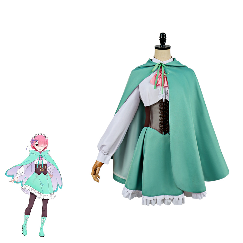 Anime Re:Zero Rem Ram Cosplay  - Anime Cosplay Rem reseña y precio