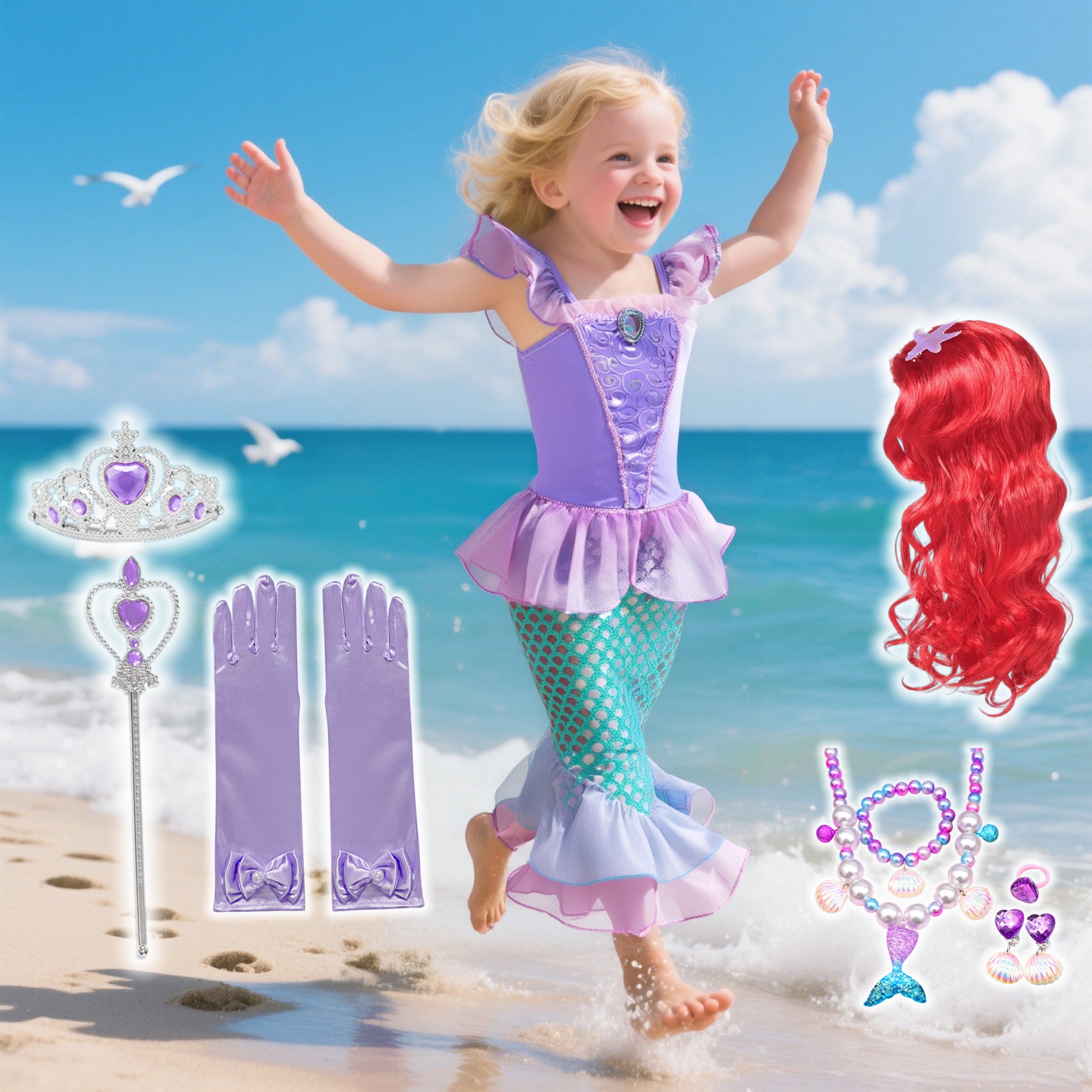 Summer Mermaid Birthday Party  - Anime Cosplay Clothes reseña y precio
