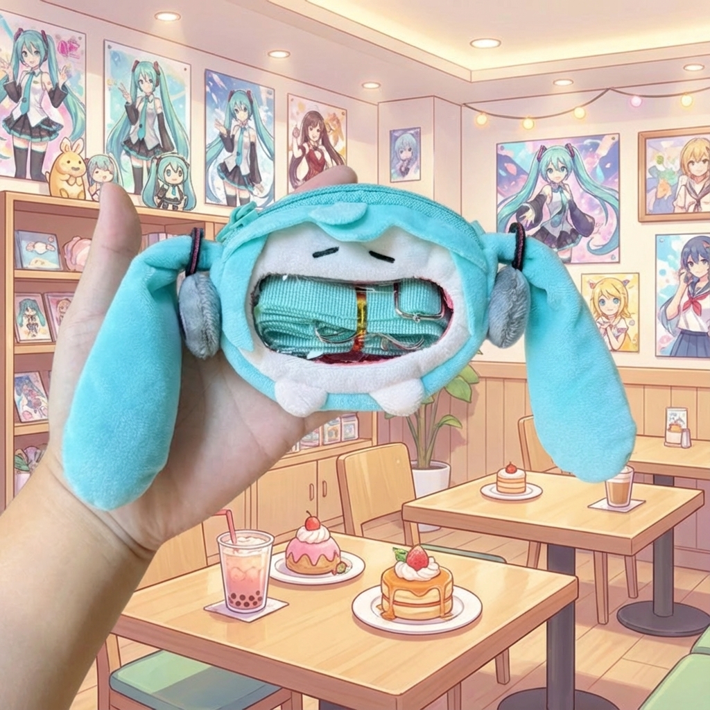 Cute Cartoon Hatsune Miku Coin - Cosplay Anime N reseña y precio